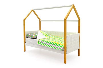 Кровать-домик в детскую «Svogen белая-дерево» мягкая в Хабаровске