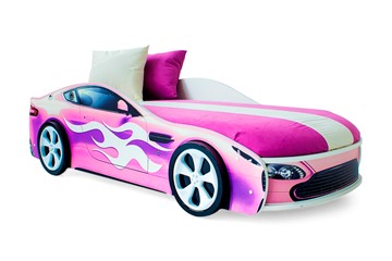 Кровать-машина детская Бондимобиль розовый в Хабаровске