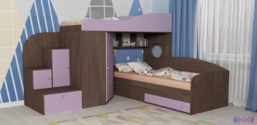 Детская кровать-шкаф Кадет-2, корпус Бодего, фасад Ирис в Хабаровске