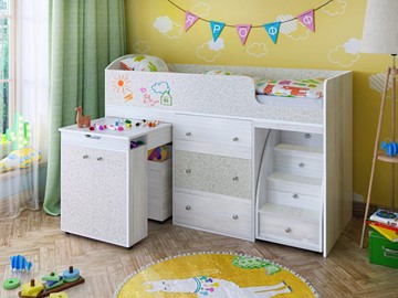Детская кровать-шкаф Малыш 1600, корпус Винтерберг, фасад Феритейл в Комсомольске-на-Амуре