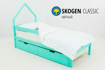 Кровать-домик детская мини Skogen мятная в Хабаровске