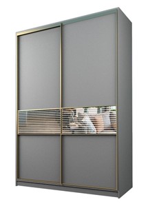 Шкаф 2-х дверный MAX МШ-23-6-16-33, Профиль Золото/Цвет Серый в Хабаровске