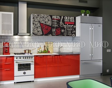 Гарнитур на кухню фотопечать Пицца 2,0 в Хабаровске