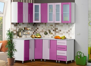Модульная кухня Мыло 224 1800х1400, цвет Виолетта/Сирень в Хабаровске