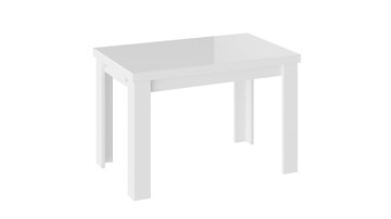 Раздвижной стол Норман тип 1, цвет Белый/Стекло белый глянец в Хабаровске