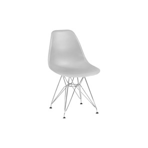 Обеденный стул derstuhl DSL 110 Chrom (светло-серый) в Хабаровске