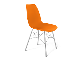 Обеденный стул SHT-ST29/S107 (оранжевый ral2003/хром лак) в Хабаровске