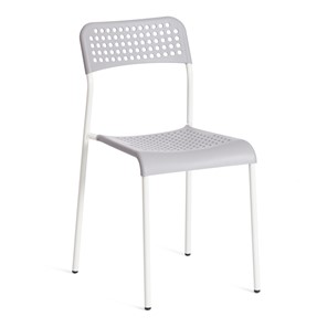 Обеденный стул ADDE (mod.C-049) металл/пластик, 39х49х78, Grey (серый) /White (белый) арт.19256 в Хабаровске
