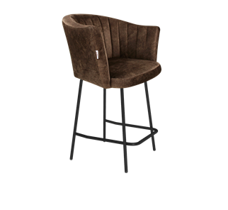 Полубарный стул SHT-ST42-1 / SHT-S29P-1 (кофейный трюфель/черный муар) в Хабаровске