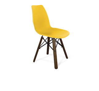 Кухонный стул Sheffilton SHT-ST29/S70 (желтый ral 1021/темный орех/черный) в Комсомольске-на-Амуре