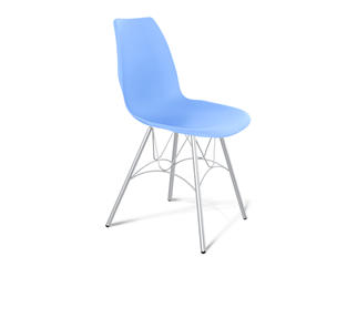 Обеденный стул SHT-ST29/S100 (голубой pan 278/хром лак) в Хабаровске