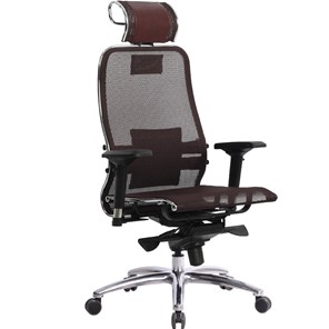 Офисное кресло Метта Samurai S-3.04, темно-бордовый в Хабаровске