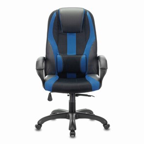 Компьютерное кресло Brabix Premium Rapid GM-102 (экокожа/ткань, черное/синее) 532106 в Комсомольске-на-Амуре