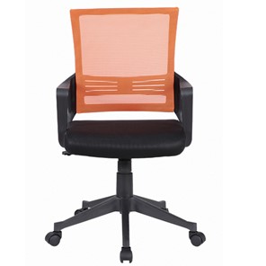 Офисное кресло Brabix Balance MG-320 (с подлокотниками, комбинированное черное/оранжевое) 531832 в Хабаровске