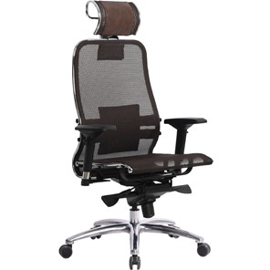 Кресло офисное Метта Samurai S-3.04, темно-коричневый в Хабаровске