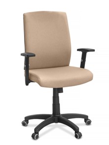 Кресло для руководителя Alfa A/MK/1D, ткань Bahama / бежевая в Хабаровске