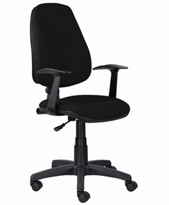 Кресло в офис Brabix Comfort MG-321, регулируемая эргономичная спинка, ткань, черное в Хабаровске