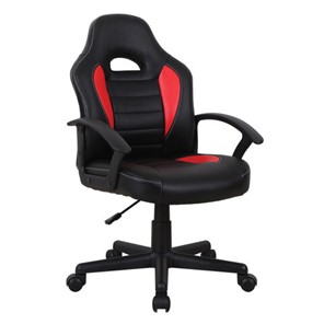Офисное кресло BRABIX "Spark GM-201", экокожа, черное/красное, 532503 в Хабаровске