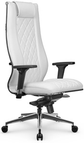 Кресло офисное МЕТТА L 1m 50M/2D Infinity Easy Clean мультиблок, нижняя часть 17839 белый в Комсомольске-на-Амуре