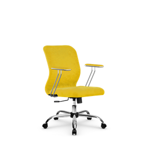 Кресло компьютерное SU-Mr-4/подл.078/осн.003 желтый в Хабаровске