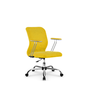 Кресло компьютерное SU-Mr-4/подл.078/осн.006 желтый в Хабаровске
