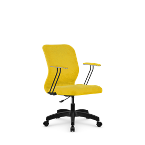 Кресло компьютерное SU-Mr-4/подл.079/осн.005 желтый в Хабаровске