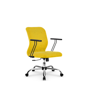 Кресло офисное SU-Mr-4/подл.109/осн.003  желтый в Хабаровске