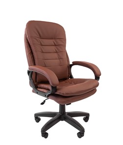 Кресло офисное CHAIRMAN 795 LT, экокожа, цвет коричневый в Хабаровске