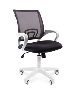 Офисное кресло CHAIRMAN 696 white, tw12-tw04 серый в Комсомольске-на-Амуре