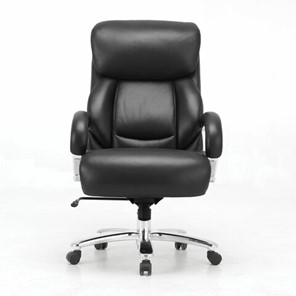 Компьютерное кресло Brabix Premium Pride HD-100 (натуральная кожа, черное) 531940 в Комсомольске-на-Амуре