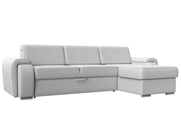 Угловой раскладной диван Лига-025, Белый (Экокожа) в Хабаровске