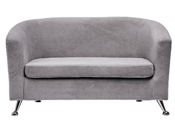 Прямой диван Брамс 2Д серый в Комсомольске-на-Амуре