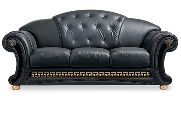 Раскладной диван Versace (3-х местный) black в Комсомольске-на-Амуре