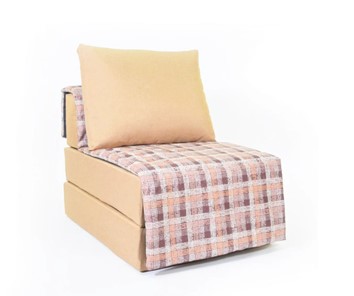 Бескаркасное кресло-кровать Харви, песочный-квадро беж в Комсомольске-на-Амуре