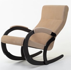 Кресло-качалка в гостиную Корсика, ткань Amigo Beige 34-Т-AB в Комсомольске-на-Амуре
