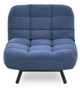 Мягкое кресло Абри опора металл (синий) в Хабаровске