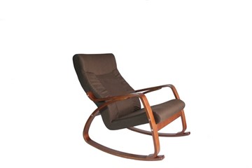 Кресло-качалка Женева, ткань шоколад в Комсомольске-на-Амуре