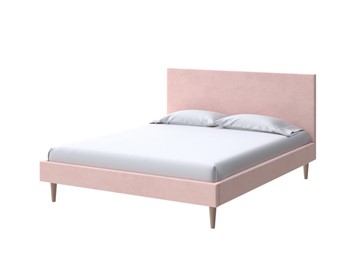Кровать в спальню Claro 160х200, Велюр (Ultra Розовый мусс) в Хабаровске