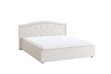 Кровать спальная Верона 1,6 белый (экокожа) в Комсомольске-на-Амуре
