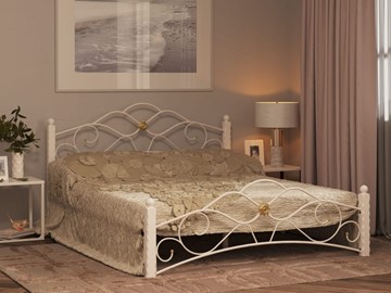 Кровать двуспальная Гарда 3, 160х200, белая в Комсомольске-на-Амуре