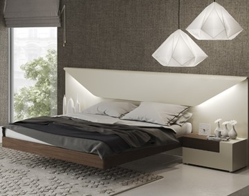 Спальная кровать Elena с подсветкой (160x200) в Комсомольске-на-Амуре