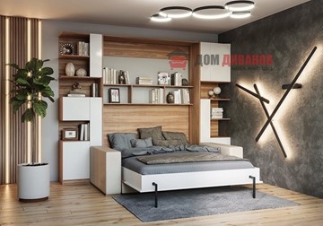 Кровать-шкаф с диваном DetalMaster Дина, 1200х2000 в Хабаровске