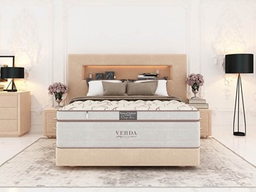 Кровать спальная Smart Compact/Podium M 160х200, Флок (Велсофт Бежевый) в Хабаровске