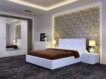 Полуторная кровать Adele размер 140*200 с основанием в Комсомольске-на-Амуре