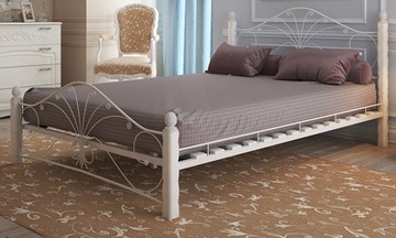 Кровать двуспальная Фортуна 1, 1600, белый/белый в Хабаровске