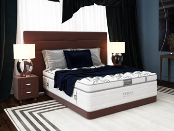 Спальная кровать Modern/Basement 180х200, Флок (Велсофт Спелая слива) в Хабаровске