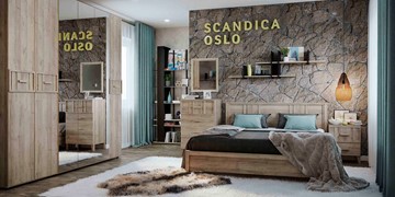 Набор мебели для спальни SCANDICA OSLO №1 в Комсомольске-на-Амуре