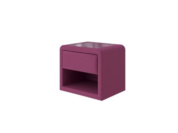 Прикроватная тумба Cube 52х41, Рогожка (Savana Berry (фиолетовый)) в Хабаровске