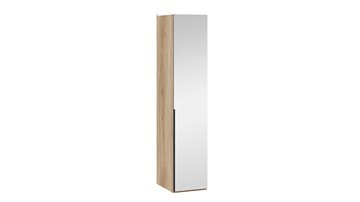 Шкаф для белья с 1 зеркальной дверью Порто (580) СМ-393.07.002 (Яблоня Беллуно/Графит) в Хабаровске