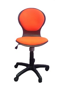 Детское вращающееся кресло Libao LB-C 03, цвет оранжевый в Комсомольске-на-Амуре